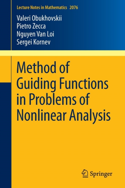 Method of Guiding Functions in Problems of Nonlinear Analysis, Paperback / softback Book
