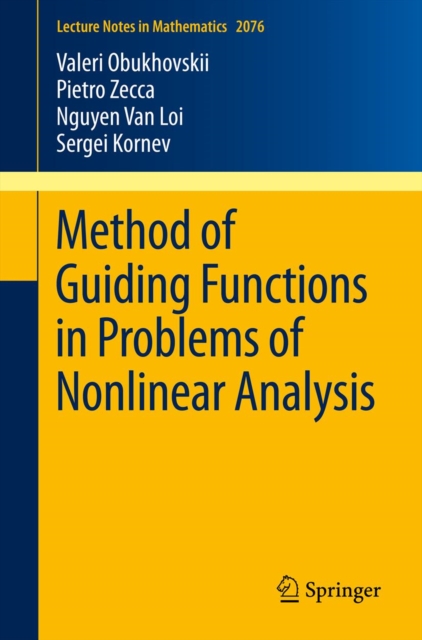 Method of Guiding Functions in Problems of Nonlinear Analysis, PDF eBook