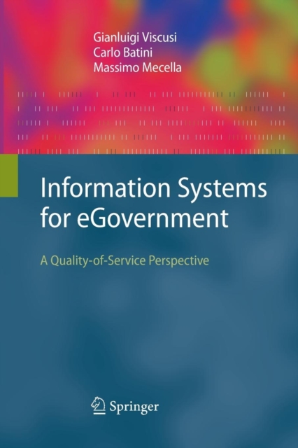 Information Systems for eGovernment : A Quality-of-Service Perspective, Paperback / softback Book