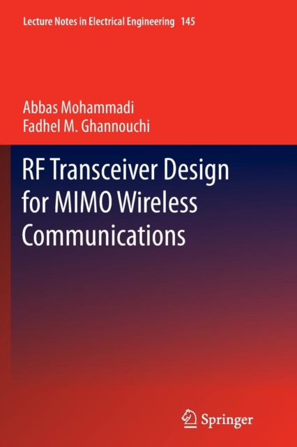 RF Transceiver Design for MIMO Wireless Communications, Paperback / softback Book