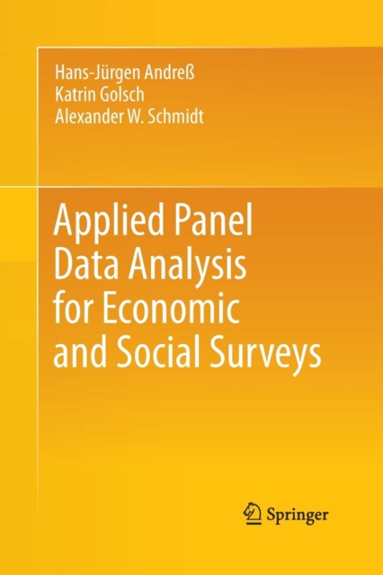 Applied Panel Data Analysis for Economic and Social Surveys, Paperback / softback Book