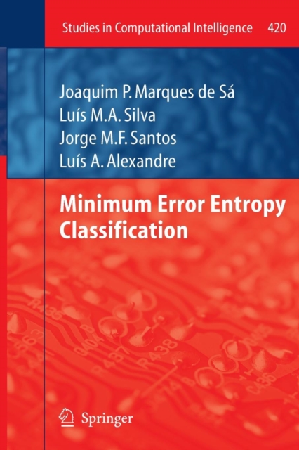 Minimum Error Entropy Classification, Paperback / softback Book