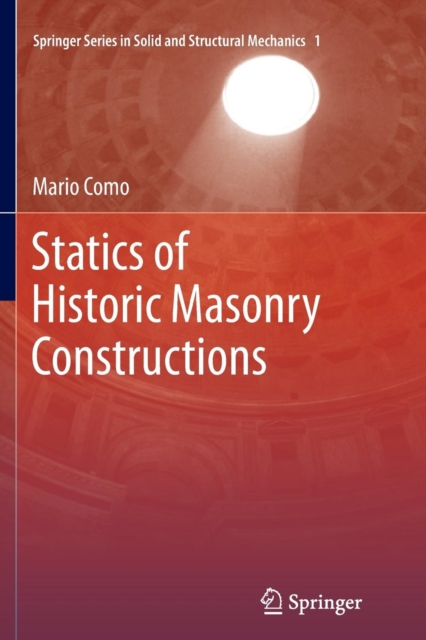 Statics of Historic Masonry Constructions, Paperback / softback Book