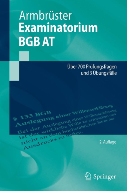 Examinatorium Bgb at : ber 700 Pr fungsfragen Und 3  bungsf lle, Paperback / softback Book