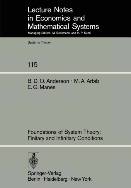 Foundations of System Theory: Finitary and Infinitary Conditions, PDF eBook