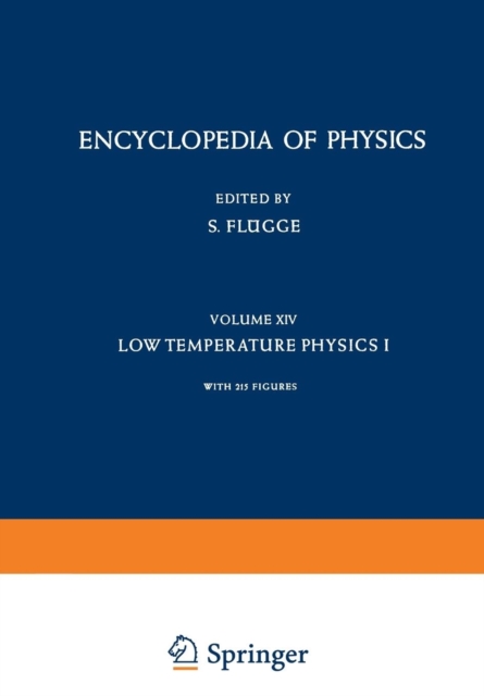 Kaltephysik I / Low Temperature Physics I, Paperback / softback Book
