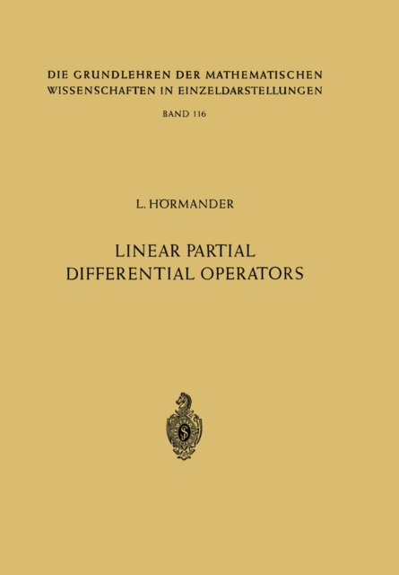 Linear Partial Differential Operators, PDF eBook