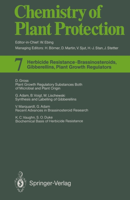 Herbicide Resistance - Brassinosteroids, Gibberellins, Plant Growth Regulators, PDF eBook