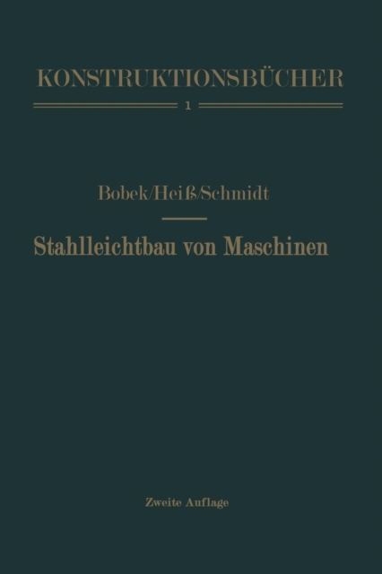 Stahlleichtbau Von Maschinen, Paperback / softback Book