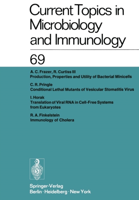 Current Topics in Microbiology and Immunology : Ergebnisse der Mikrobiologie und Immunitatsforschung, Paperback / softback Book