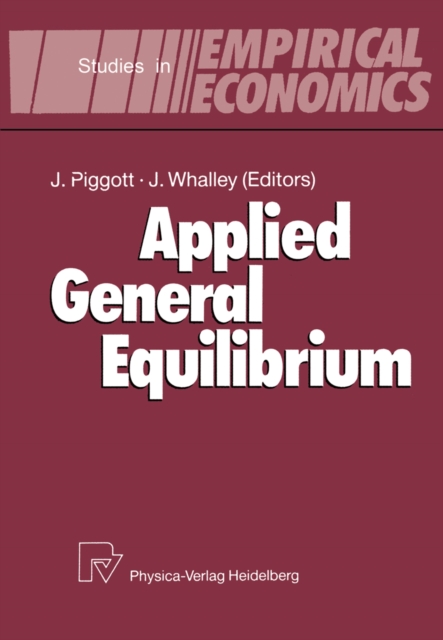 Applied General Equilibrium, PDF eBook