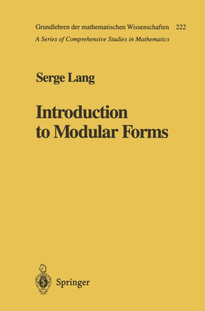 Introduction to Modular Forms, PDF eBook