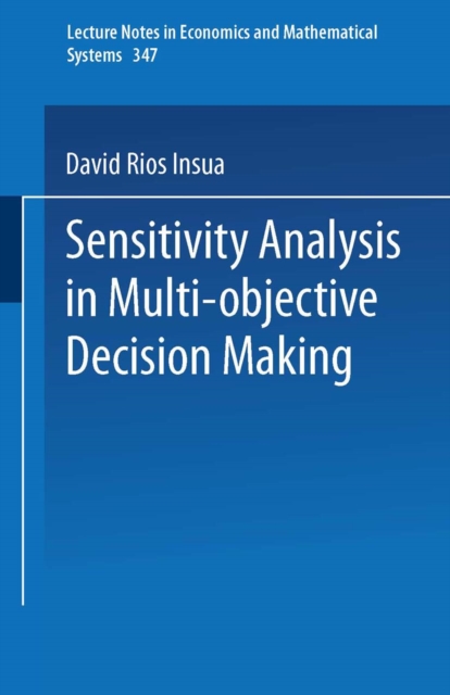 Sensitivity Analysis in Multi-objective Decision Making, PDF eBook