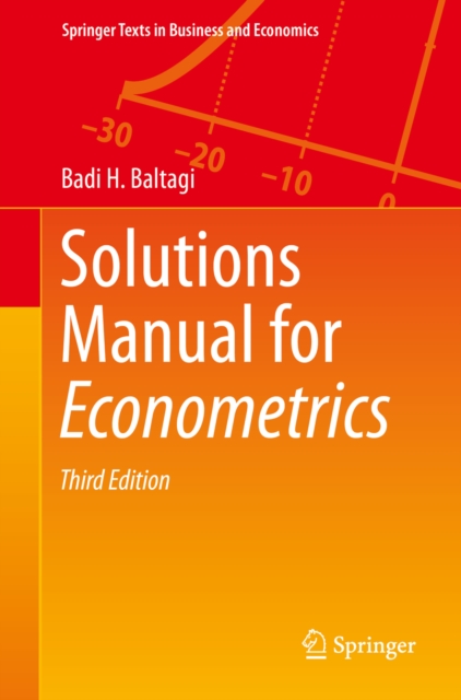 Solutions Manual for Econometrics, PDF eBook