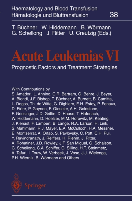 Acute Leukemias VI : Prognostic Factors and Treatment Strategies, PDF eBook