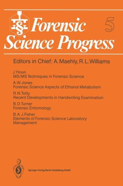 Forensic Science Progress, Paperback / softback Book