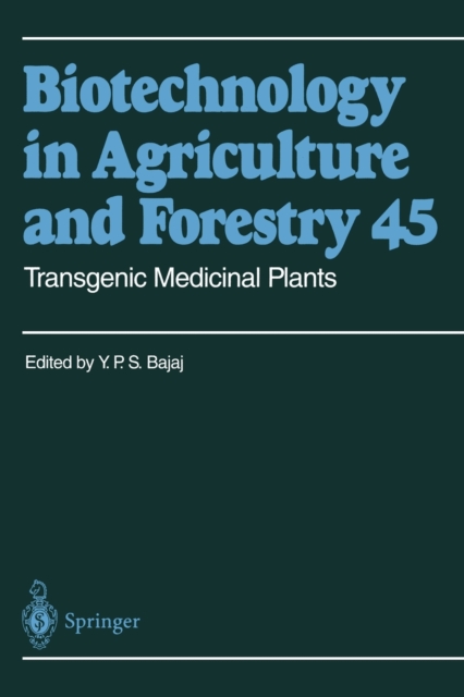 Transgenic Medicinal Plants, Paperback / softback Book