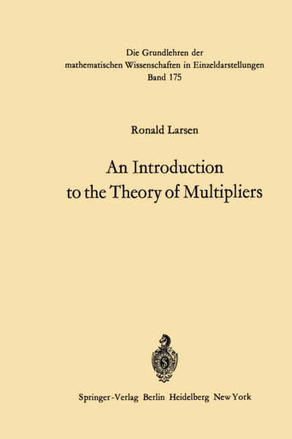 An Introduction to the Theory of Multipliers, PDF eBook