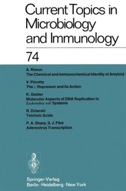 Current Topics in Microbiology and Immunology / Ergebnisse der Mikrobiologie und Immunitatsforschung : Volume 74, Paperback / softback Book