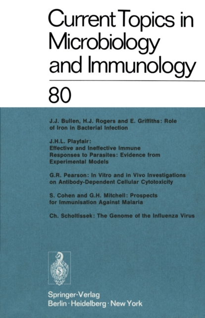 Current Topics in Microbiology and Immunology : Volume 80, PDF eBook
