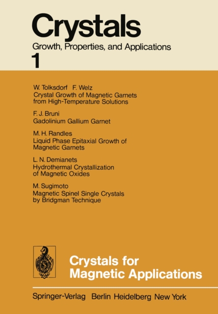 Crystals for Magnetic Applications, PDF eBook