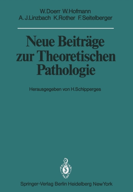 Neue Beitrage zur Theoretischen Pathologie, Paperback / softback Book