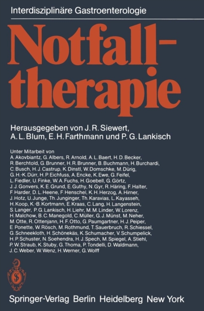 Notfalltherapie, Paperback / softback Book