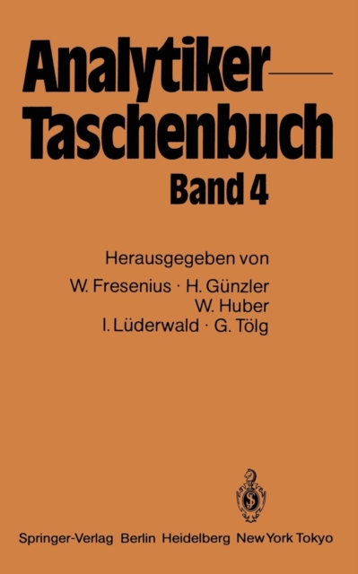 Analytiker-Taschenbuch : Band 4, Paperback / softback Book