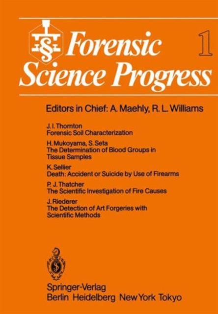 Forensic Science Progress, Paperback / softback Book
