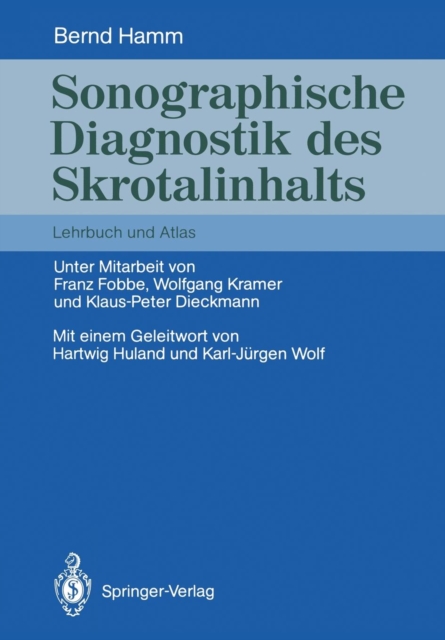 Sonographische Diagnostik Des Skrotalinhalts, Paperback / softback Book