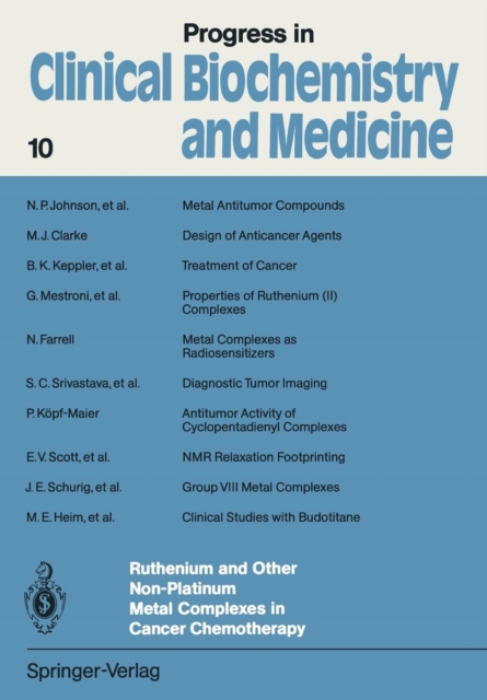 Ruthenium and Other Non-Platinum Metal Complexes in Cancer Chemotherapy, Paperback / softback Book