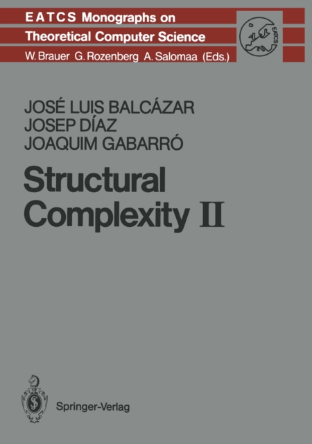 Structural Complexity II, PDF eBook
