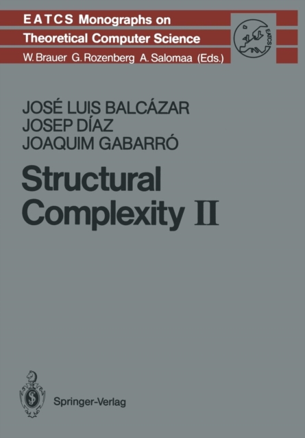 Structural Complexity II, Paperback / softback Book