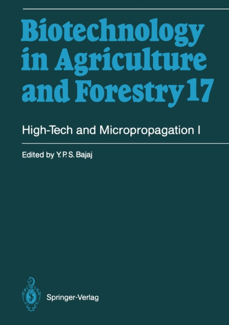 High-Tech and Micropropagation I, PDF eBook