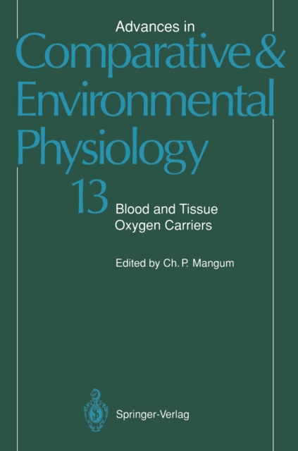 Blood and Tissue Oxygen Carriers, PDF eBook