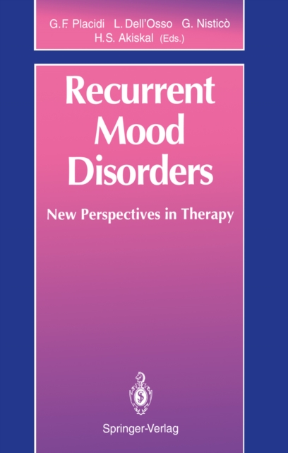 Recurrent Mood Disorders : New Perspectives in Therapy, PDF eBook
