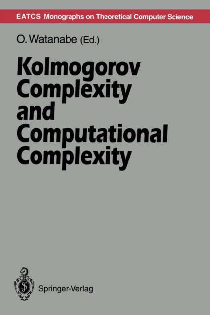 Kolmogorov Complexity and Computational Complexity, Paperback / softback Book