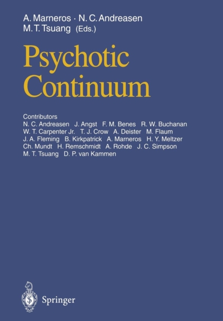 Psychotic Continuum, Paperback / softback Book