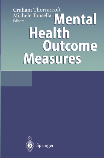 Mental Health Outcome Measures, PDF eBook