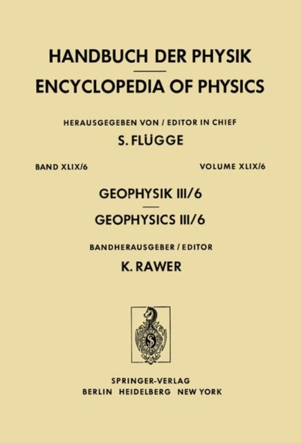 Geophysik III, Paperback / softback Book