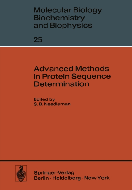 Advanced Methods in Protein Sequence Determination, PDF eBook