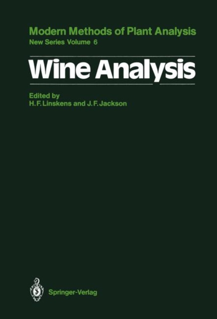 Wine Analysis, Paperback / softback Book