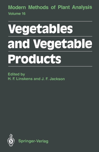 Vegetables and Vegetable Products, PDF eBook