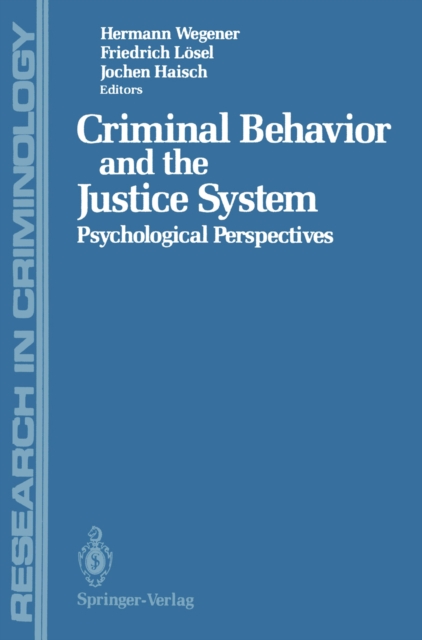 Criminal Behavior and the Justice System : Psychological Perspectives, PDF eBook