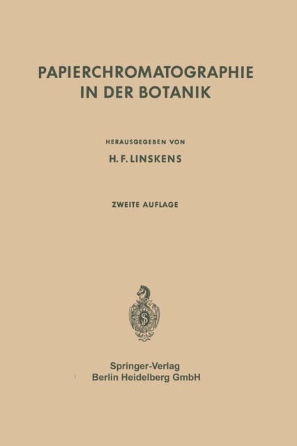 Papierchromatographie in Der Botanik, Paperback / softback Book