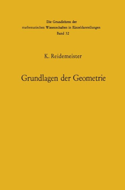 Vorlesungen uber Grundlagen der Geometrie, Paperback / softback Book