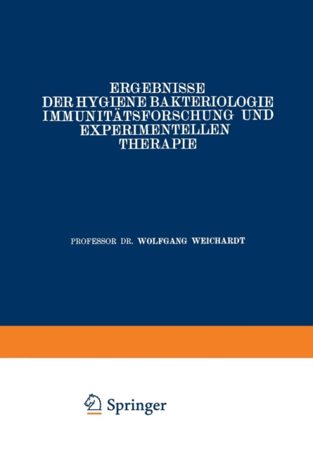 Ergebnisse Der Hygiene Bakteriologie Immunitatsforschung Und Experimentellen Therapie : Neunter Band, Paperback / softback Book