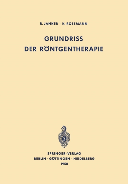 Grundriss Der Roentgentherapie, Paperback / softback Book