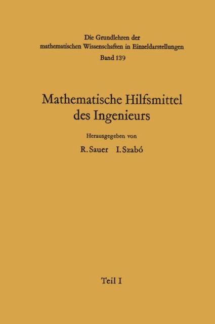 Mathematische Hilfsmittel des Ingenieurs, Paperback / softback Book