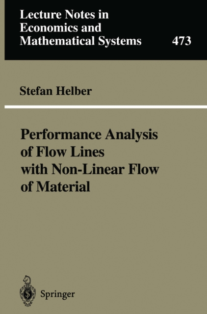 Performance Analysis of Flow Lines with Non-Linear Flow of Material, PDF eBook